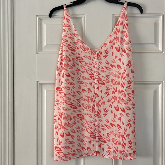 Cabi Coral and Cream Leopard Print Cami Sz Small - Picture 3 of 5